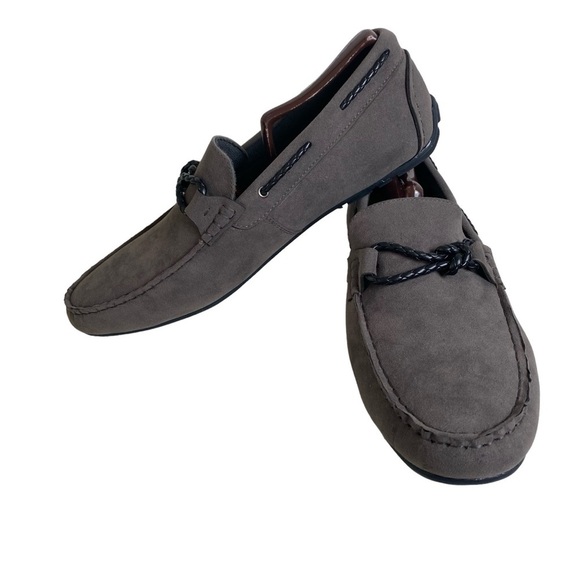 Vance Co Tyrell Mens 10.5 US Slip On Loafers Gray Tru‎ Comfort Foam Driving Shoe - Picture 15 of 15